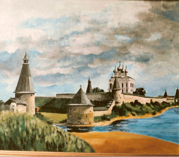 Œuvre contemporaine nommée « Pskov. Le Kremlin », Réalisée par ANDRé FEODOROFF