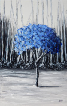 Œuvre contemporaine nommée « Bleu comme toi », Réalisée par BRUNO LEMASSON
