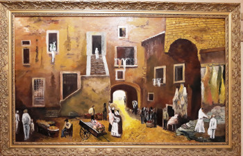 Œuvre contemporaine nommée « GHETTO  ITALY 1850 », Réalisée par MARCEL GEORGES
