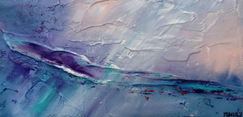 Œuvre contemporaine nommée « REPOS BLEU », Réalisée par MIREILLE MAURY