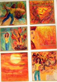 Œuvre contemporaine nommée « B.D. Au Soleil page 3. », Réalisée par MITRA SHAHKAR