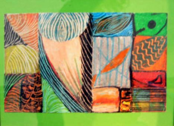 Œuvre contemporaine nommée « Technique mixte 3957 », Réalisée par MITRA SHAHKAR