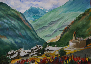 Œuvre contemporaine nommée « Saint Jean de Maurienne », Réalisée par ANDRé FEODOROFF