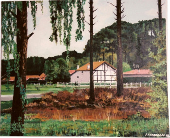 Œuvre contemporaine nommée « Landes », Réalisée par ANDRé FEODOROFF