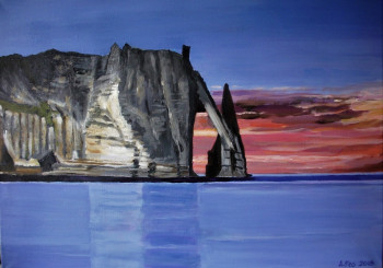 Contemporary work named « Etretat », Created by ANDRé FEODOROFF