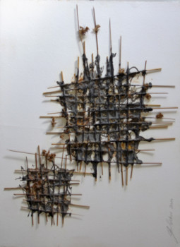 Œuvre contemporaine nommée « Cage », Réalisée par CHRISTIAN GAUFRETEAU