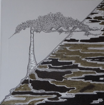 Œuvre contemporaine nommée « Ma terre mes racines - solitaire - », Réalisée par MILEG