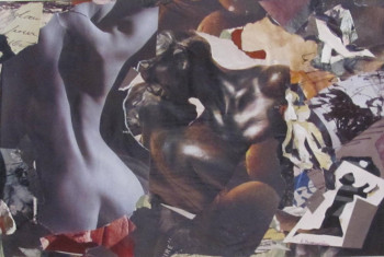 Œuvre contemporaine nommée « L'artiste et son modèle 2 », Réalisée par PIERRE BONNECARRERE