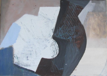 Œuvre contemporaine nommée « Composition », Réalisée par PIERRE BONNECARRERE