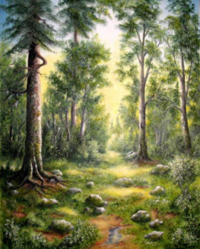 Œuvre contemporaine nommée « Au fond des bois. », Réalisée par JEHIN GéRARD