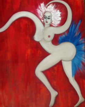 Œuvre contemporaine nommée « Femme méduse - 3 », Réalisée par JACQUELINE GROUT