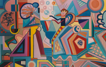 Œuvre contemporaine nommée « Echauffourées », Réalisée par JACQUELINE GROUT