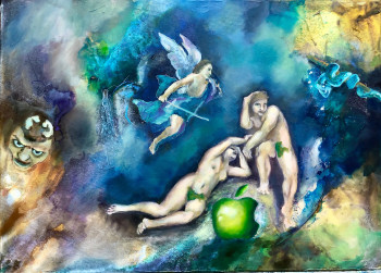 Œuvre contemporaine nommée « Le Paradis perdu », Réalisée par VIVIANE LESZCZYNSKI