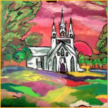 Œuvre contemporaine nommée « Saint Fiacre », Réalisée par CIELDEBRETAGNE