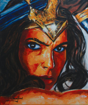 Œuvre contemporaine nommée « Wonder Woman (Gal Gadot) 1 », Réalisée par STéPHANE-HERVé