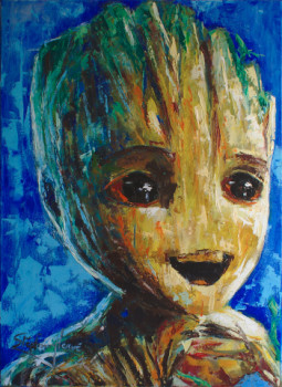 Œuvre contemporaine nommée « Bébé Groot (Guardians of the Galaxy) », Réalisée par STéPHANE-HERVé