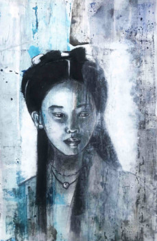 Œuvre contemporaine nommée « femme asiatique », Réalisée par GISEL NESME