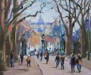 Œuvre contemporaine nommée « Entrée de la pépinière à Nancy », Réalisée par ARNOULD -