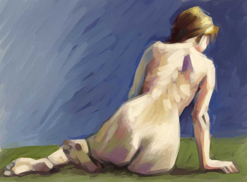 Œuvre contemporaine nommée « NU numérique », Réalisée par ARNOULD -