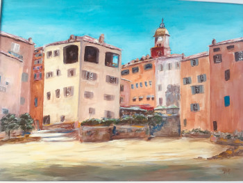 Œuvre contemporaine nommée « PLAGE DE LA PONCHES ST TROPEZ », Réalisée par AGNES VERSATI