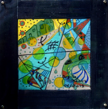Œuvre contemporaine nommée « Abstraction », Réalisée par REGINE LACOUR