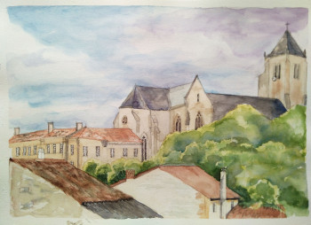 Œuvre contemporaine nommée « Abbaye de Celles-sur-Belle », Réalisée par BARTLET-DROUZY