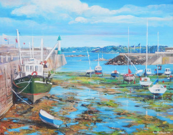 Œuvre contemporaine nommée « Port breton », Réalisée par ANNA KROPIOWSKA