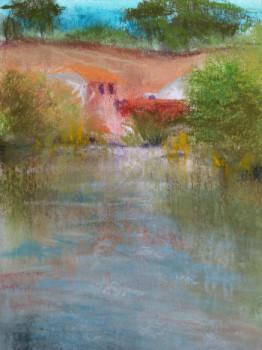 Œuvre contemporaine nommée « Moulin sur le Thouet », Réalisée par BARTLET-DROUZY