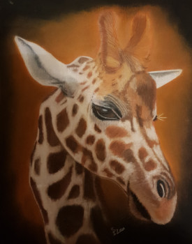 Œuvre contemporaine nommée « LA GIRAFE », Réalisée par SYLOU