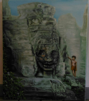 Œuvre contemporaine nommée « Clin d'oeil a Angkor Vat », Réalisée par MARIE ANGE TRICHEREAU
