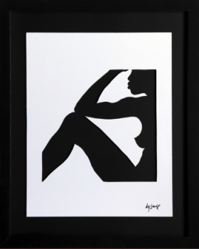 Œuvre contemporaine nommée « PENSEUSE NUE », Réalisée par DAPSANSE