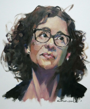 Œuvre contemporaine nommée « Portrait d'une inconnue », Réalisée par ARNOULD -