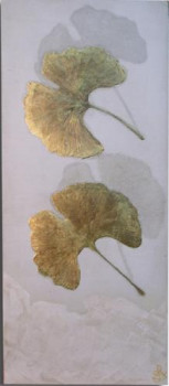 Œuvre contemporaine nommée « gingko n°3 », Réalisée par PITTOREX