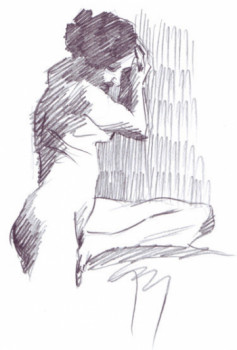 Œuvre contemporaine nommée « Nu (dessin) 1 », Réalisée par ARNOULD -
