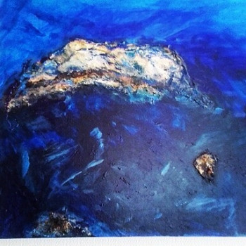 Œuvre contemporaine nommée « Méditerranée », Réalisée par ANNA