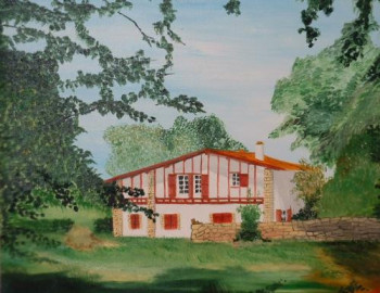 Œuvre contemporaine nommée « Maison basque », Réalisée par QUEM