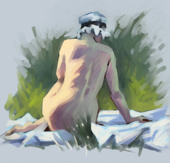 Œuvre contemporaine nommée « Test Paint Tool SAI 8 », Réalisée par ARNOULD -