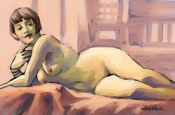 Œuvre contemporaine nommée « Paint Tool SAI 7 », Réalisée par ARNOULD -