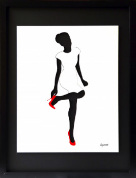 Œuvre contemporaine nommée « RUBY SHOES », Réalisée par DAPSANSE