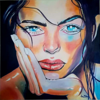 Œuvre contemporaine nommée « Regard Océanique », Réalisée par SOSTEN