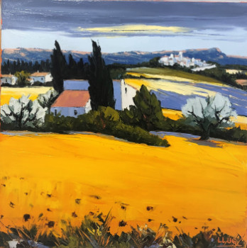 Œuvre contemporaine nommée « Provence jaune », Réalisée par LLUG