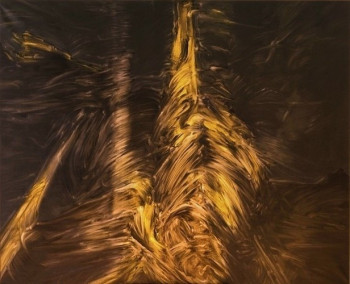 Œuvre contemporaine nommée « Une méditation - 1988 (130x162) », Réalisée par JACQUES DEFFONTAINE