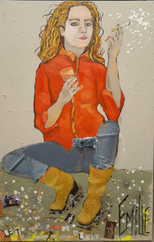 Œuvre contemporaine nommée « let me alone », Réalisée par EMILIE BLANGI