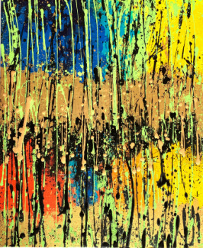 Œuvre contemporaine nommée « Joy & colors I », Réalisée par ARTY_MARIE