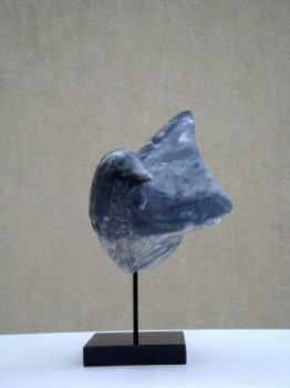 Œuvre contemporaine nommée « L OISEAU OBSERVATEUR », Réalisée par NICOLE MAINGOURD