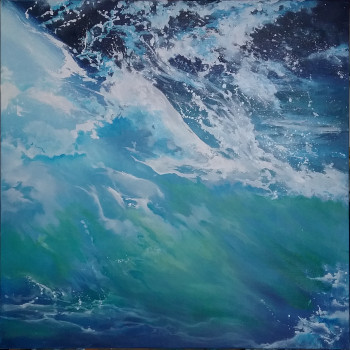 Œuvre contemporaine nommée « Au creux de la vague », Réalisée par ROSE