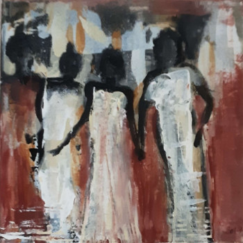 Œuvre contemporaine nommée « les demoiselles », Réalisée par MARYSE DAVETTE