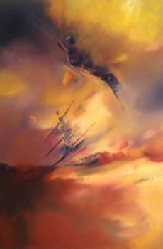 Œuvre contemporaine nommée « Rhapsodie », Réalisée par MARIE-FRANçOISE BELARD COMBES