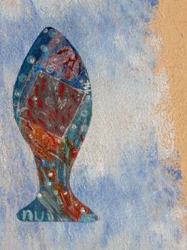 Œuvre contemporaine nommée « Surpeche Poisson 114 (detail) », Réalisée par FAHIMA BOUBIA... NU