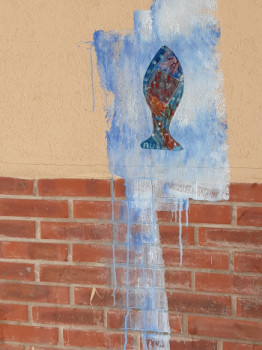 Œuvre contemporaine nommée « Poisson 114 », Réalisée par FAHIMA BOUBIA... NU